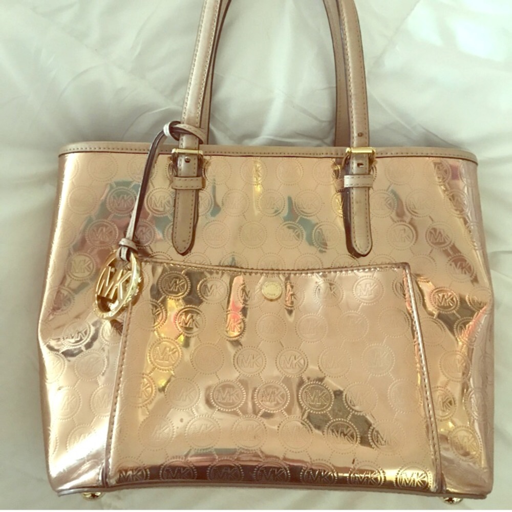 Rose gold Michael Korda tote!